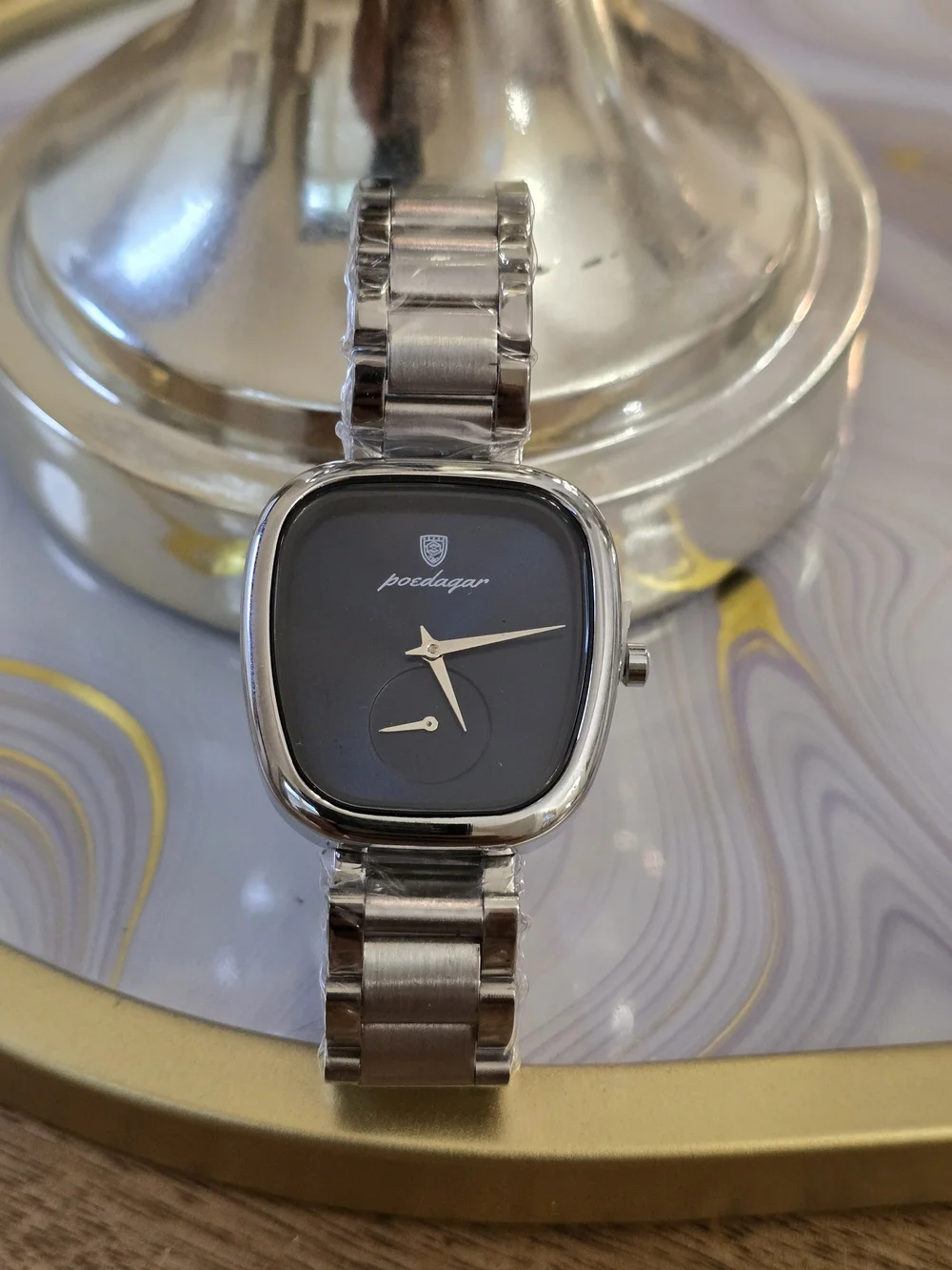 Boedagar Stainless Steel Women's Watch in Black and Silver